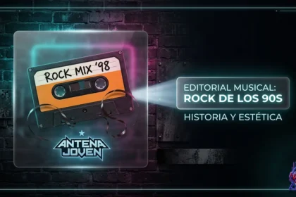 Composición visual de un cassette retro con efectos de neón cian y estilo glassmorphism representativo de AJ Digital Studio.