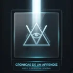 Representación visual mística y tecnológica del Grado de Minerval en la O.T.O. con estética glassmorphism de AJ Digital Studio.